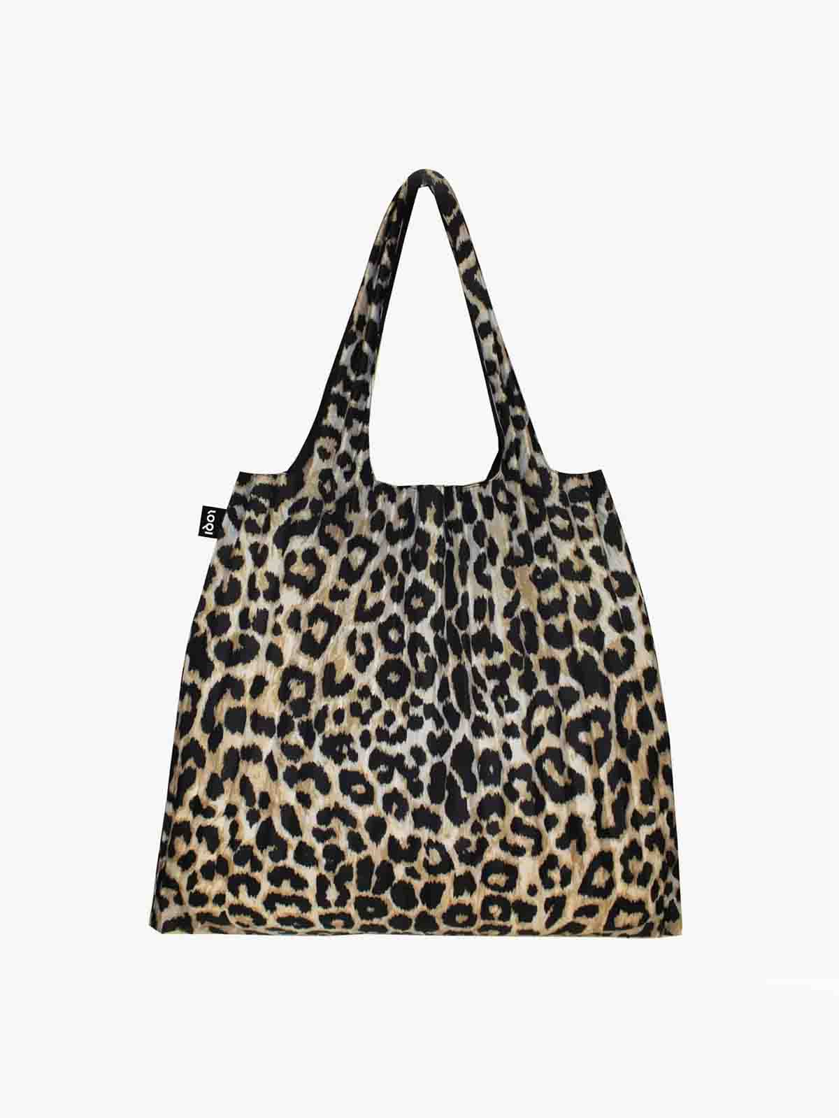 LOQI shoppingväska leopard