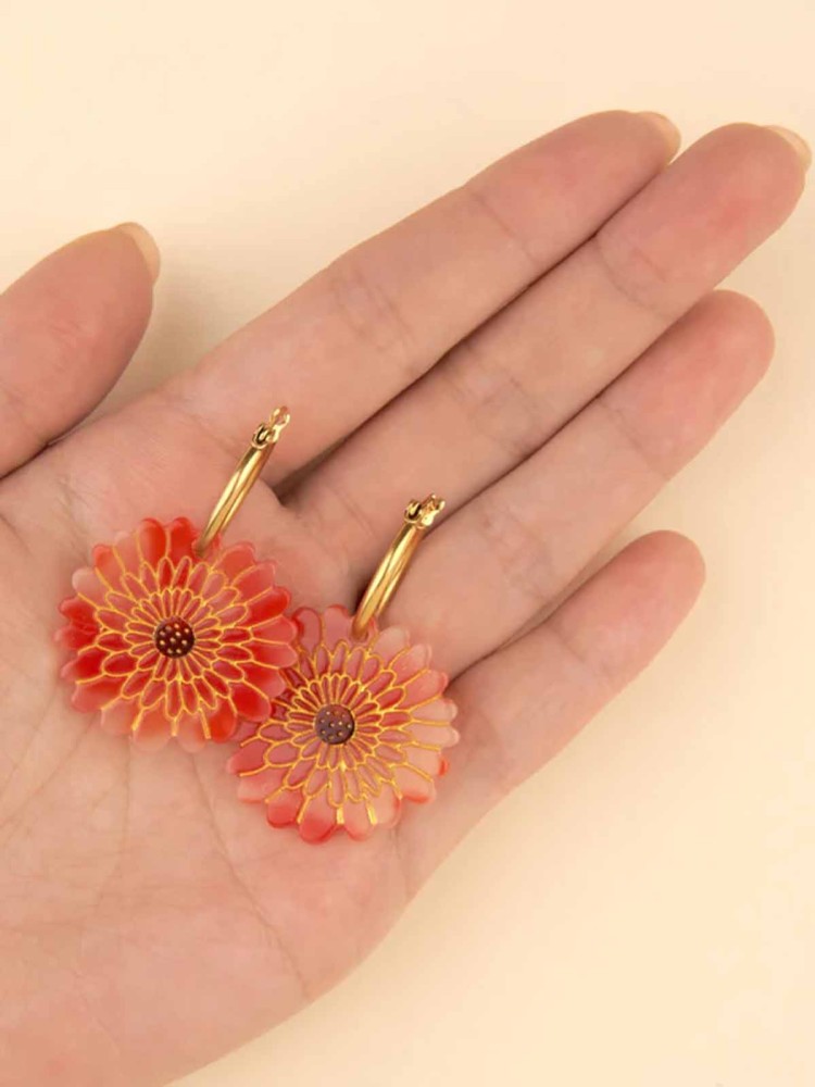 cou cou suzette örhängen dahlia röd