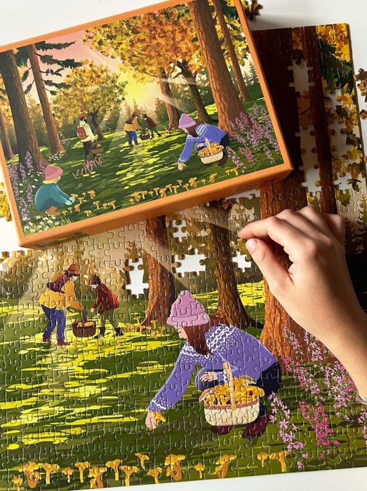 SKOGSBEHANDLINGAR - Puzzle 1000 stycken - certifierat papperspussel