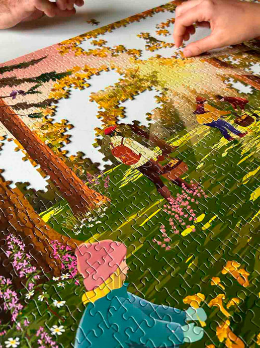 SKOGSBEHANDLINGAR - Puzzle 1000 stycken - certifierat papperspussel