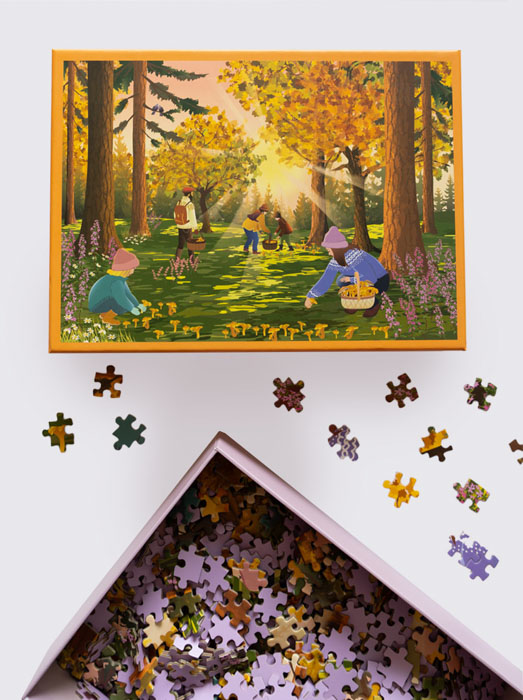 SKOGSBEHANDLINGAR - Puzzle 1000 stycken - certifierat papperspussel