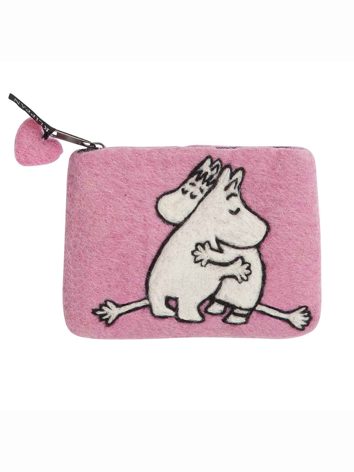 590452 Filtad handväska Mumin rosa kärlek