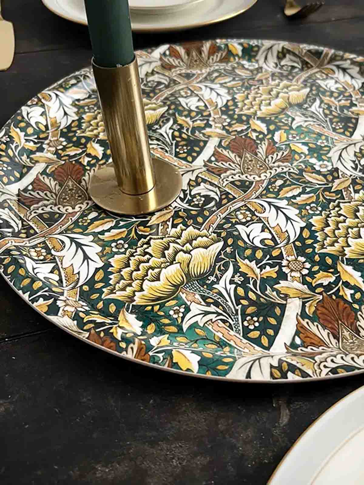 Alternativ visning av Rund bricka 38 cm - William Morris 