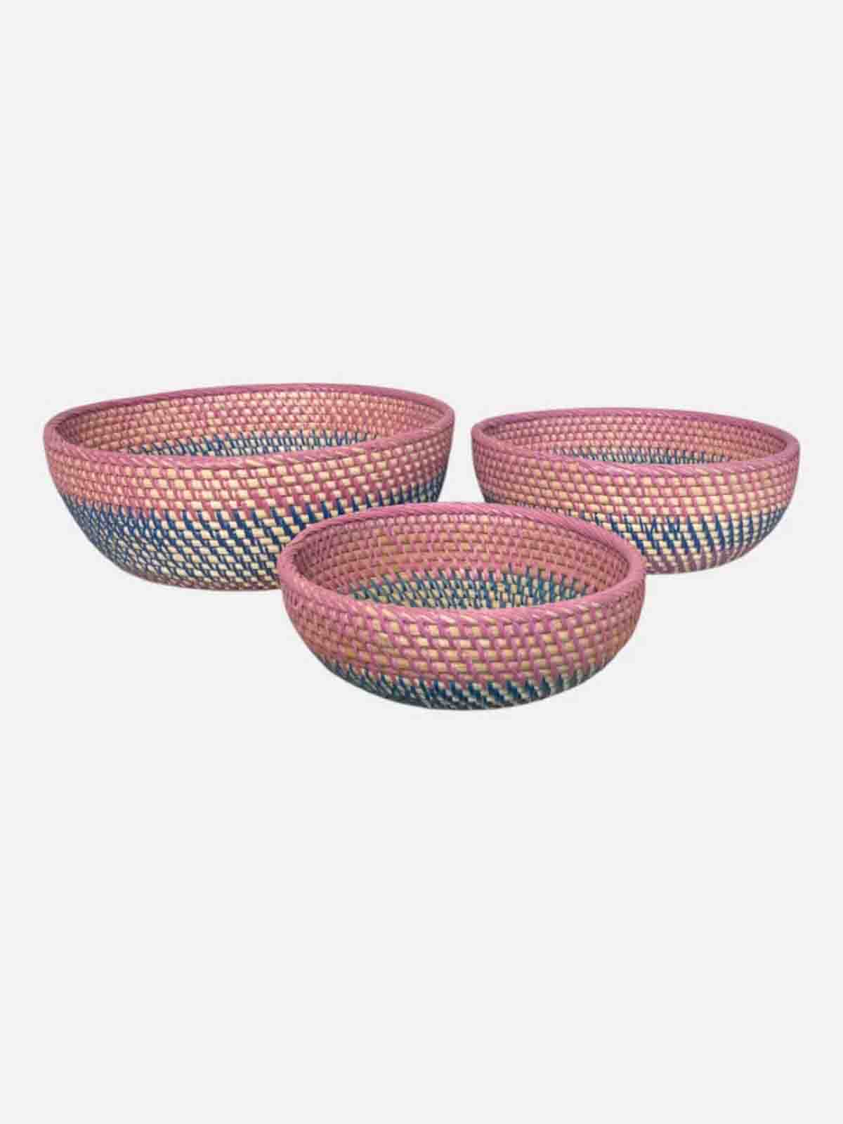 Maskera brödkorgarna rosa och blå