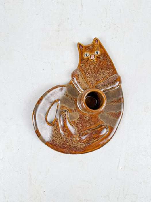 Mia Lindbirk ljusstake - katt