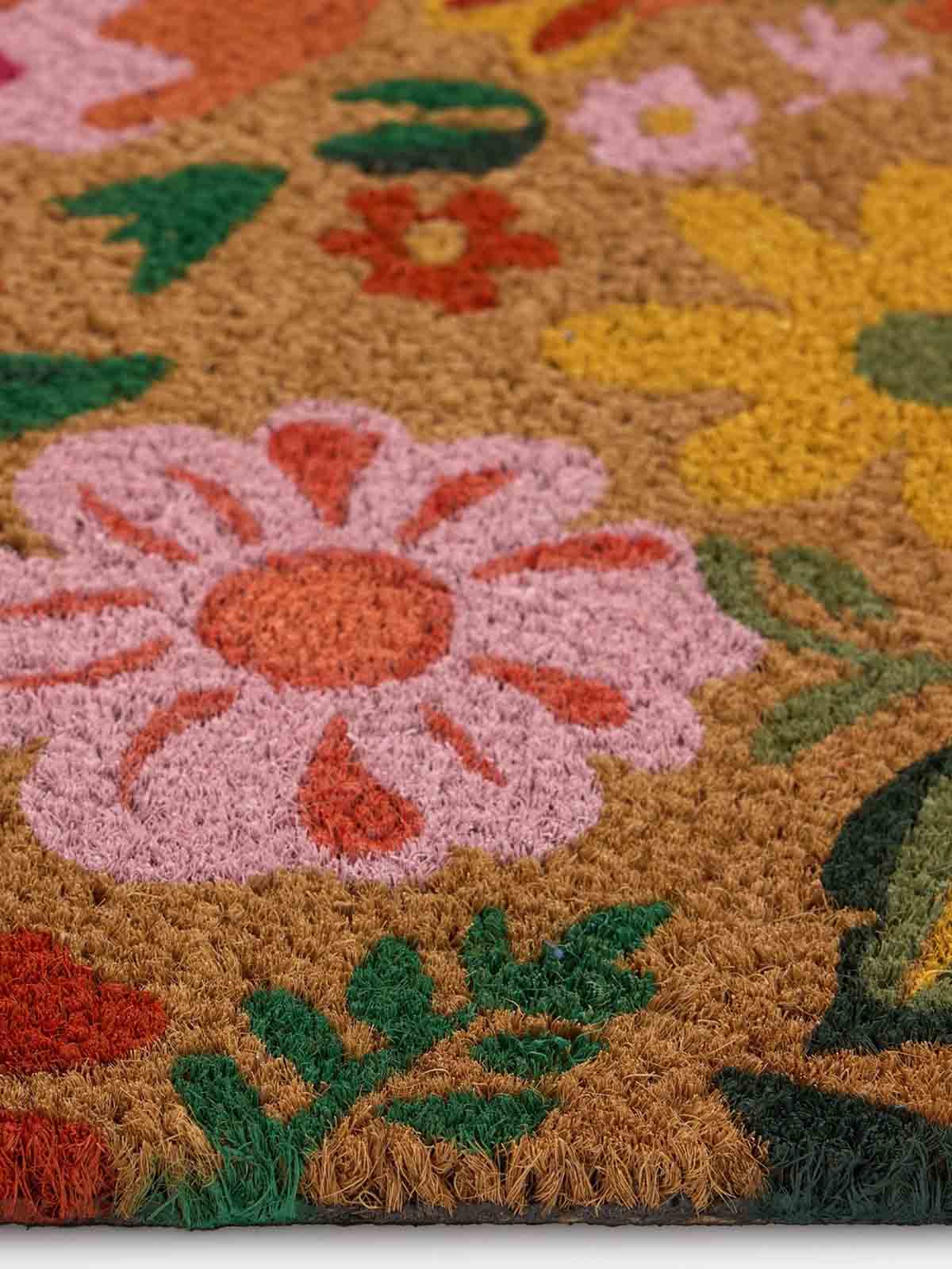 dörrmatta flower power med blommor