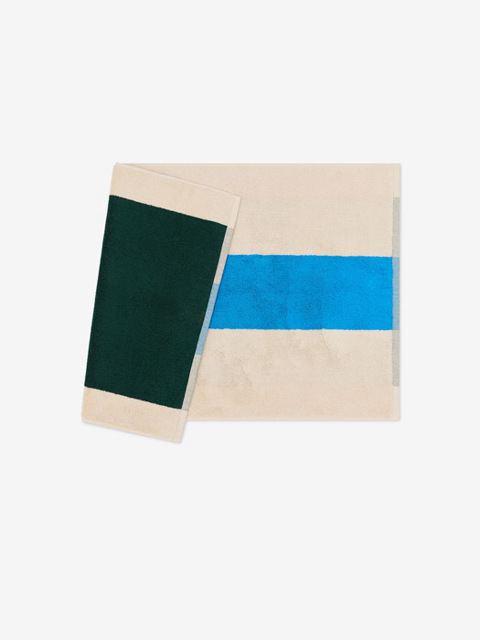 Alternativ syn på badmattan 50 x 80 cm - Grön & Blå