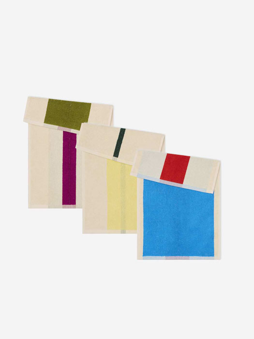 Gästhanddukar - Gula, Fuchsia och Aqua