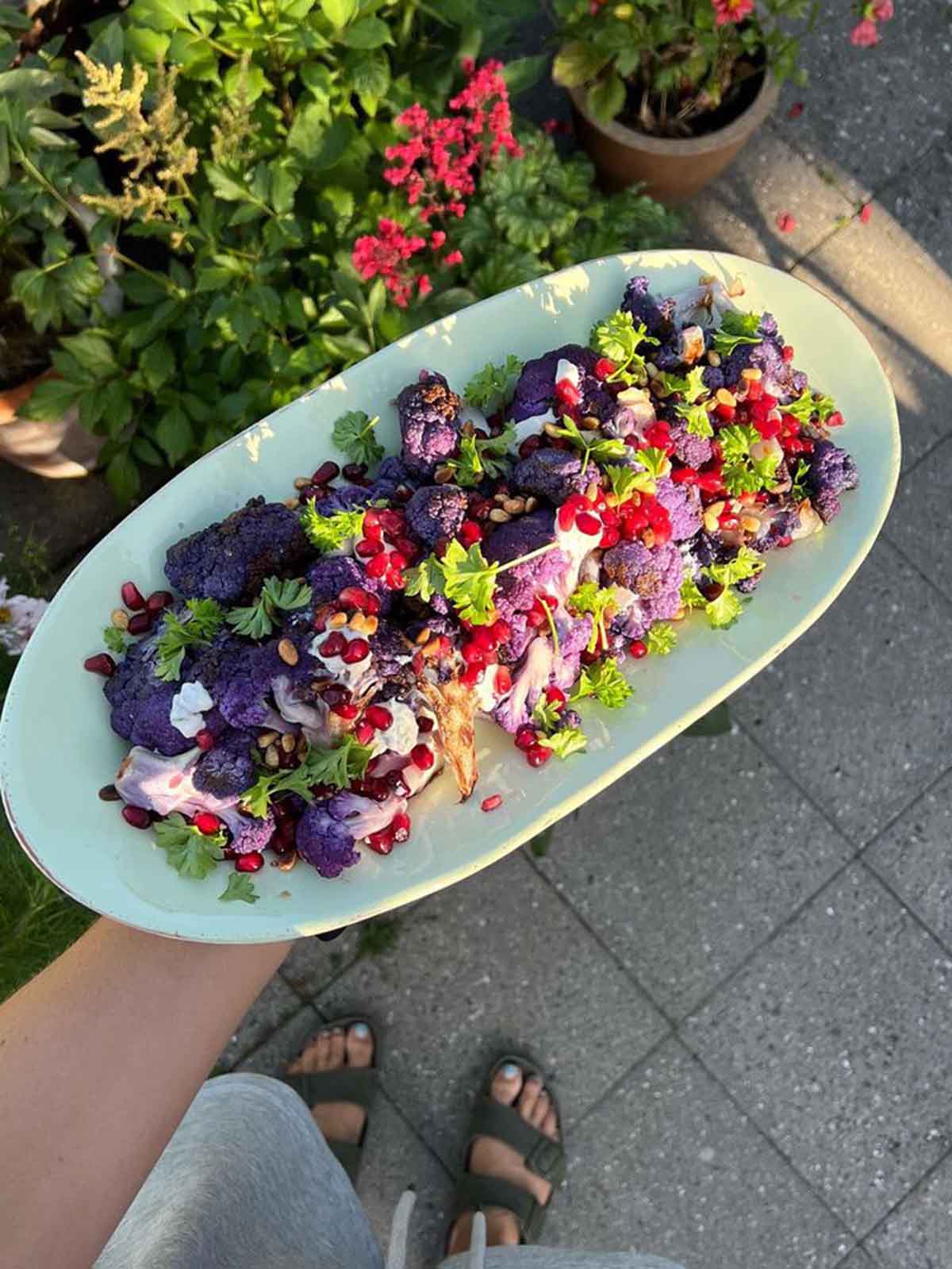 Alternativ bild av avlång keramisk maträtt - 41 x 20 cm