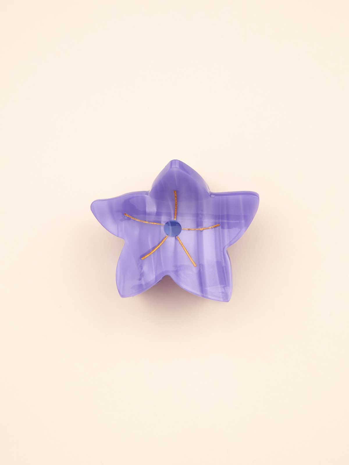 Alternativ bild av Mini hårklämma - Lila klockblomma