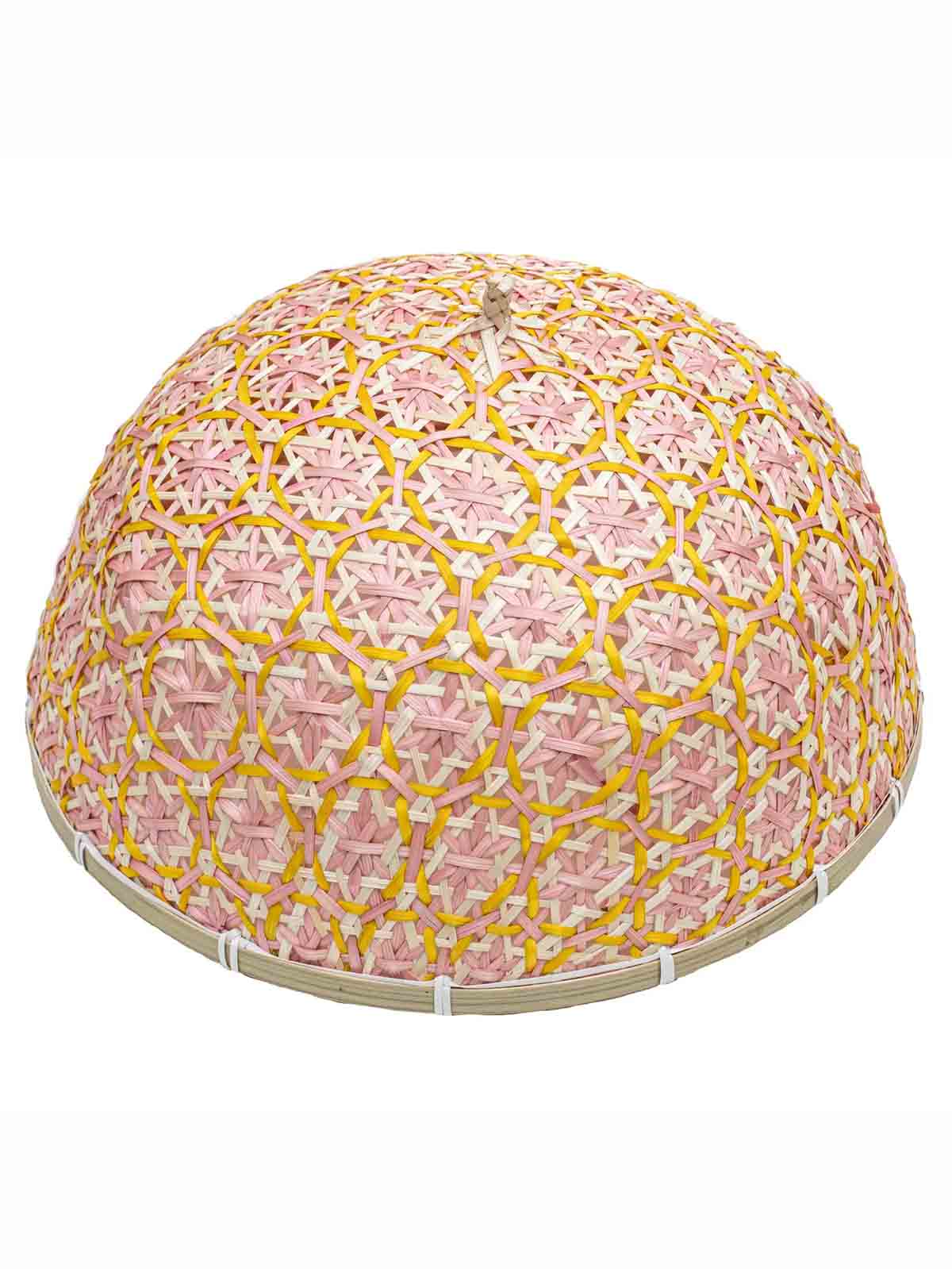 Fluffig bambu 34 cm - Rosa och gul