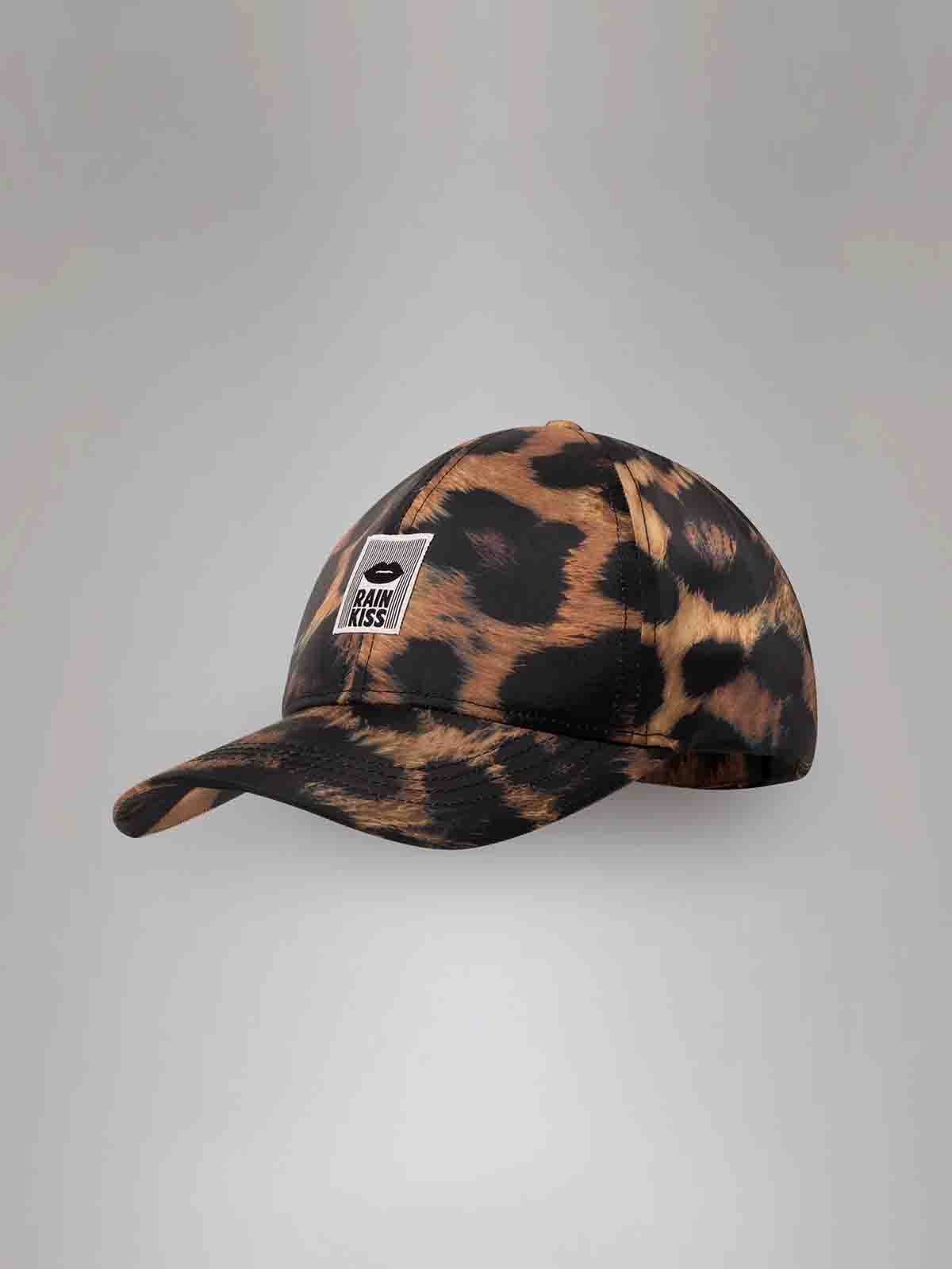 Vattentät Cap - Mörk leopard
