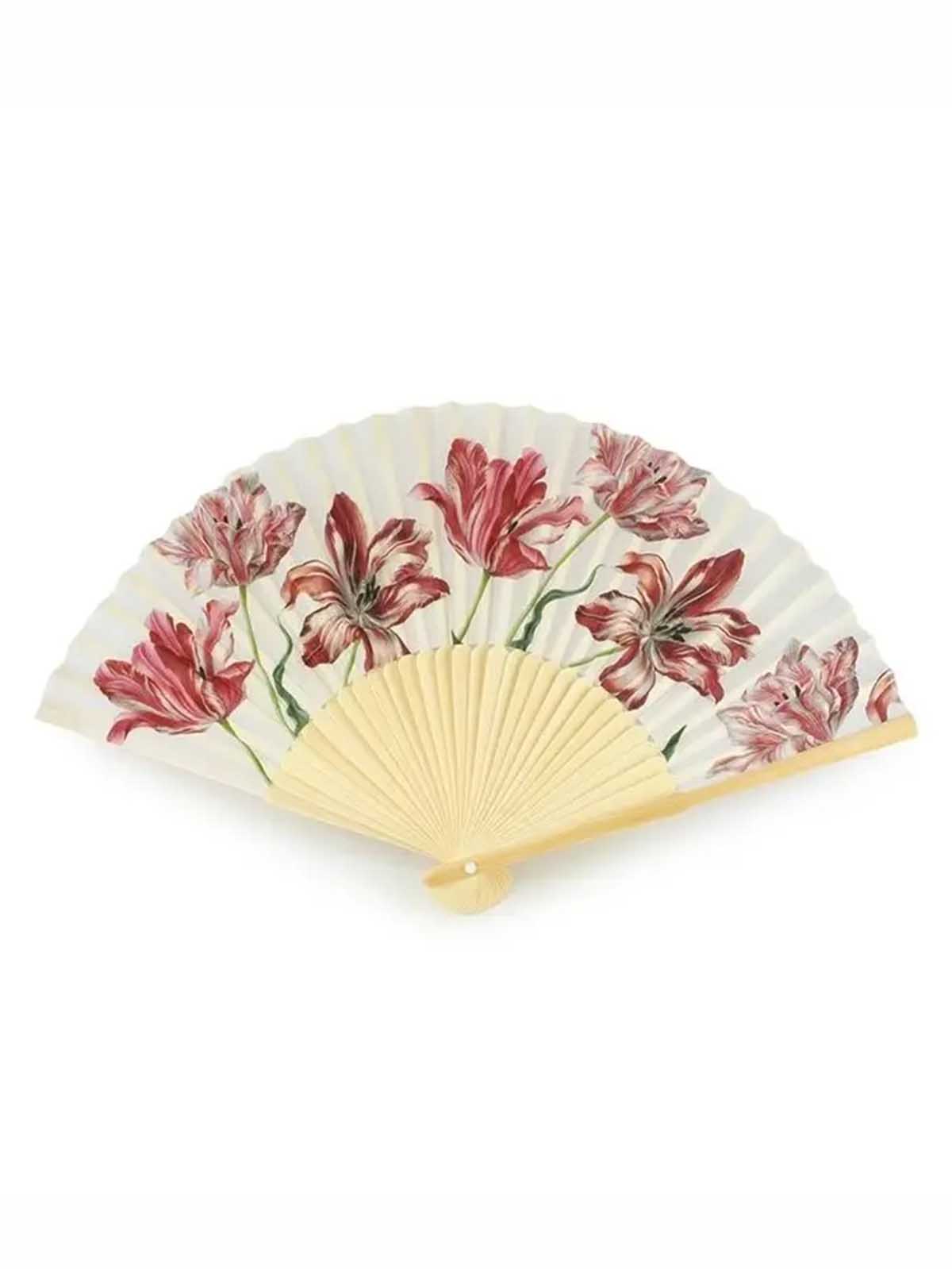 Fläkt i bambu – Merian & quot;Tre röda tulpaner& quot;