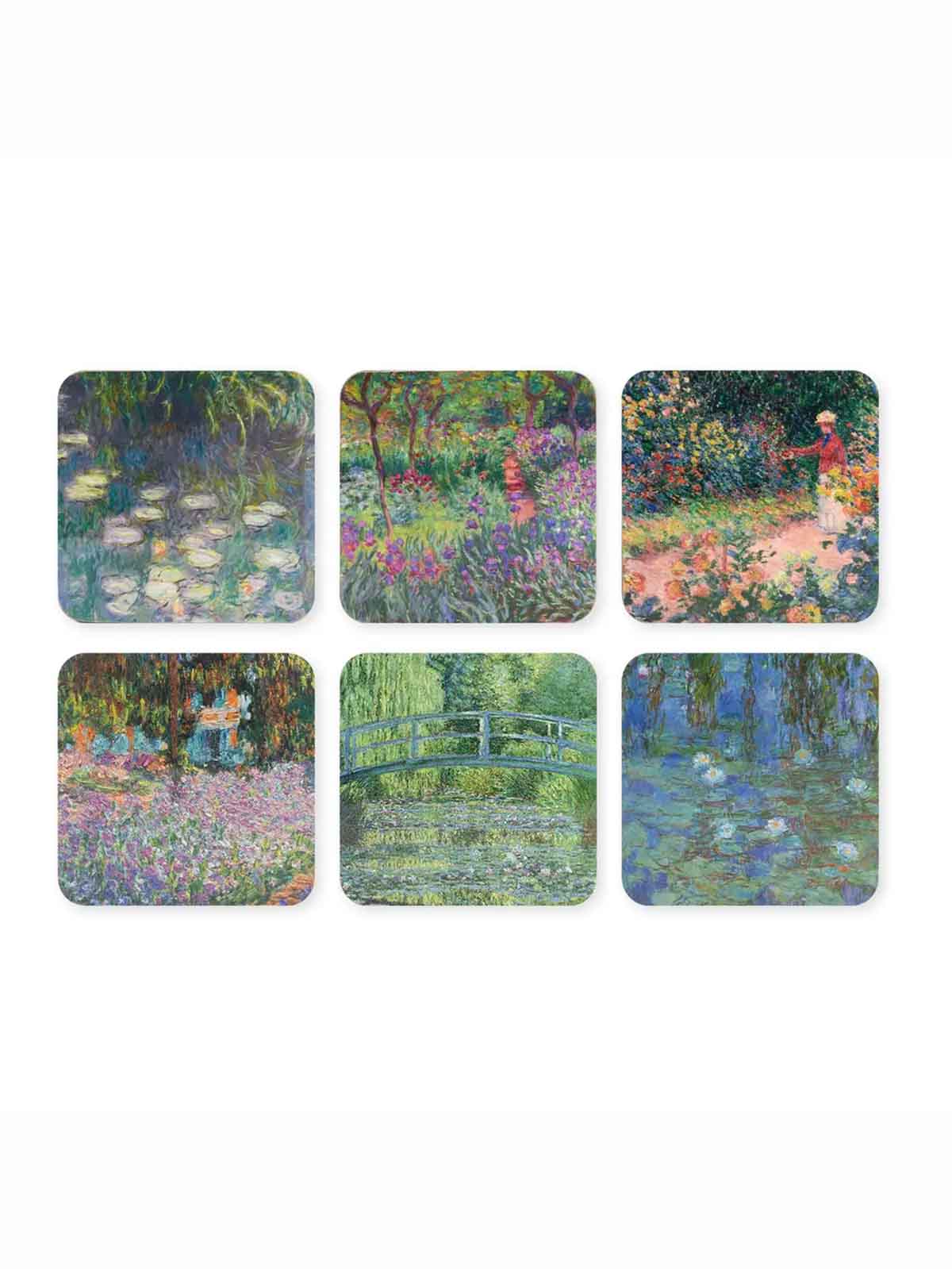 Glasunderlägg (6 st) - Claude Monet 