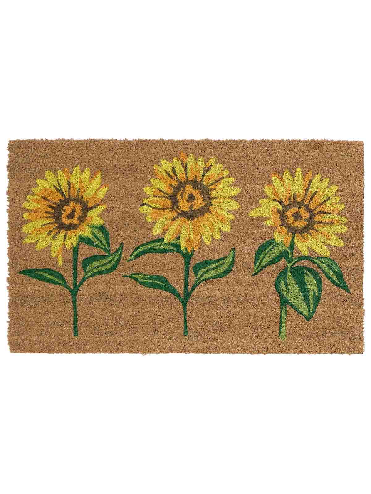 Dörrmatta 45x75 cm - 3 solrosor