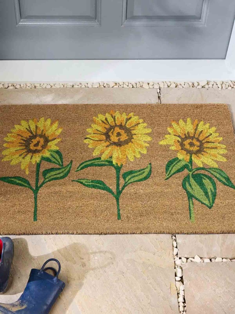 Dörrmatta 45x75 cm - 3 solrosor - Bild 2