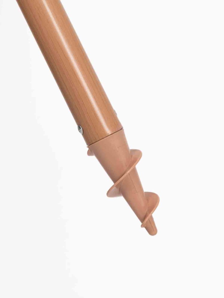 Strandparaply med UV-skydd - Randigt grönt och vitt - Bild 9