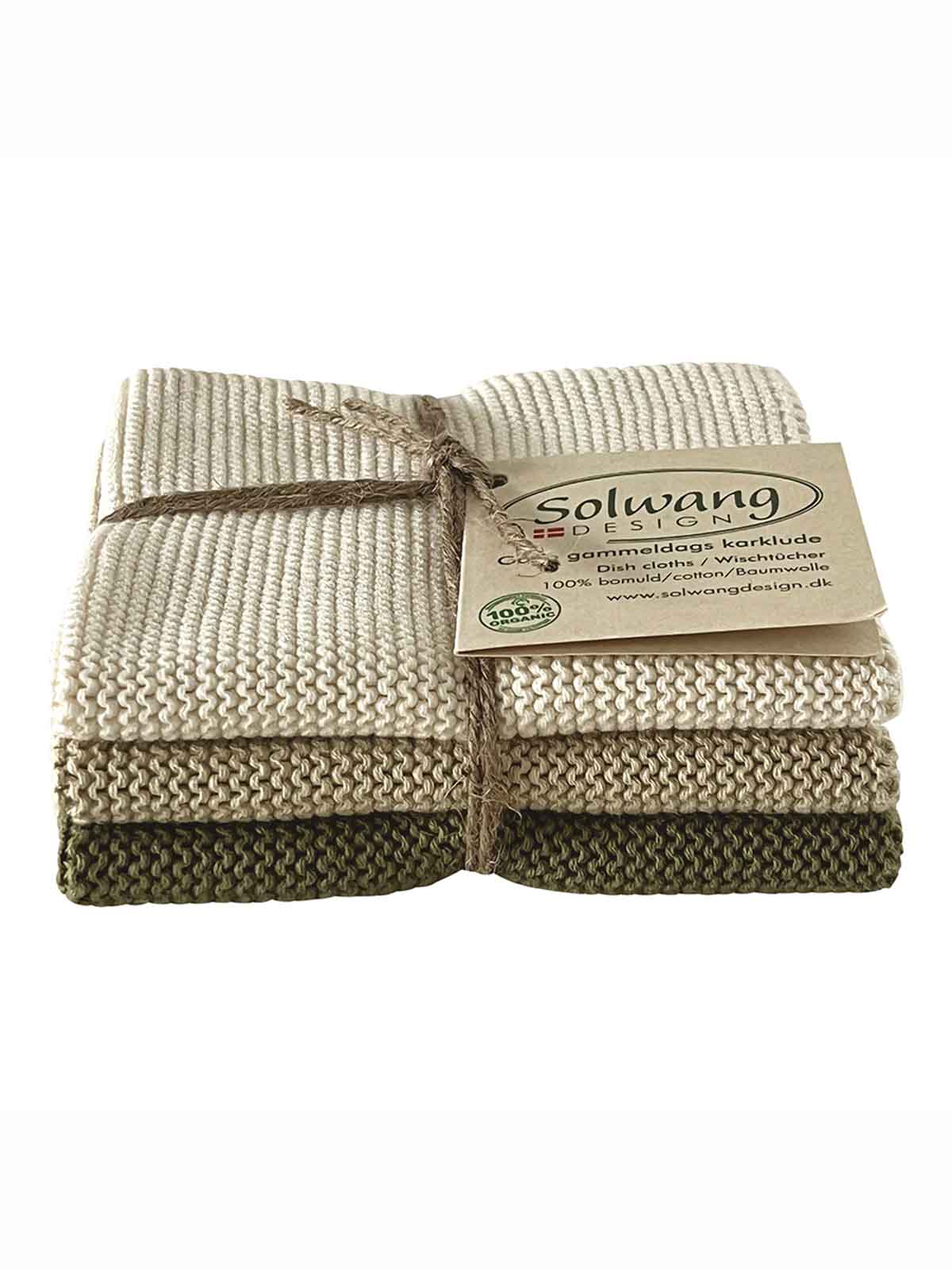 Solwang Cotton cardigans - Naturlig/olivfärgad