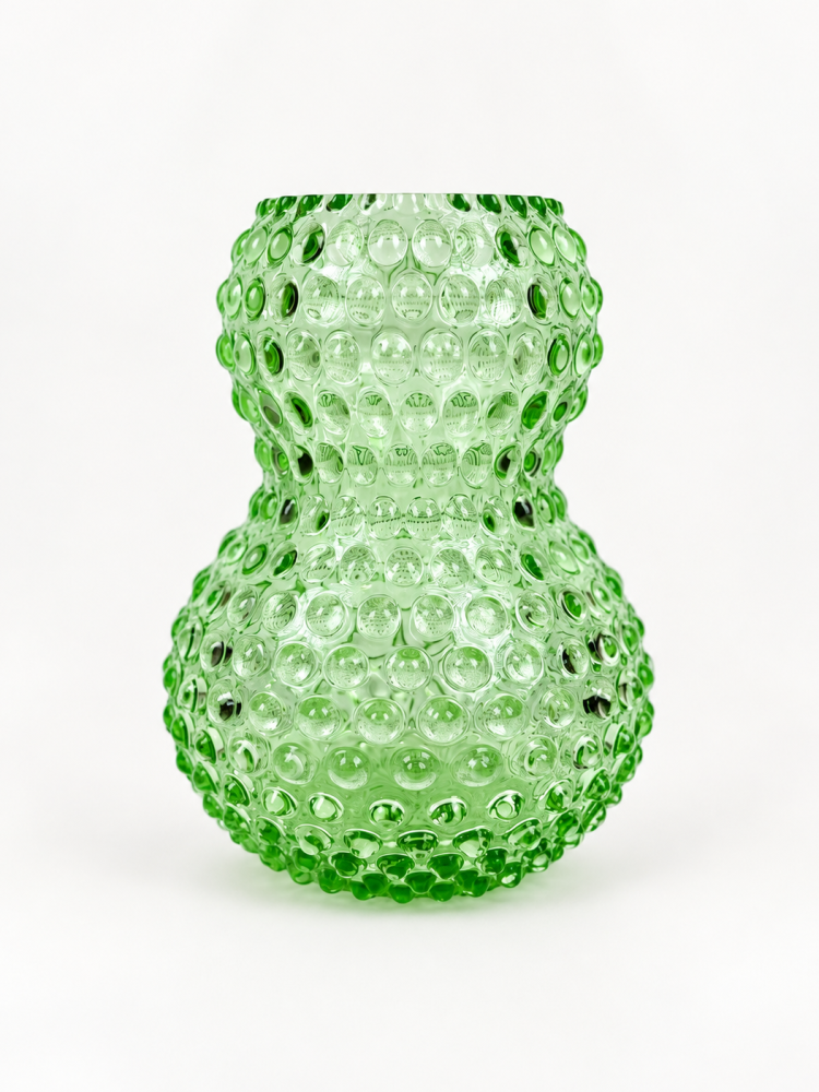 Stor Birdie-vas (20 cm) i piggsvinsglas - Ljusgrön - Bild 2