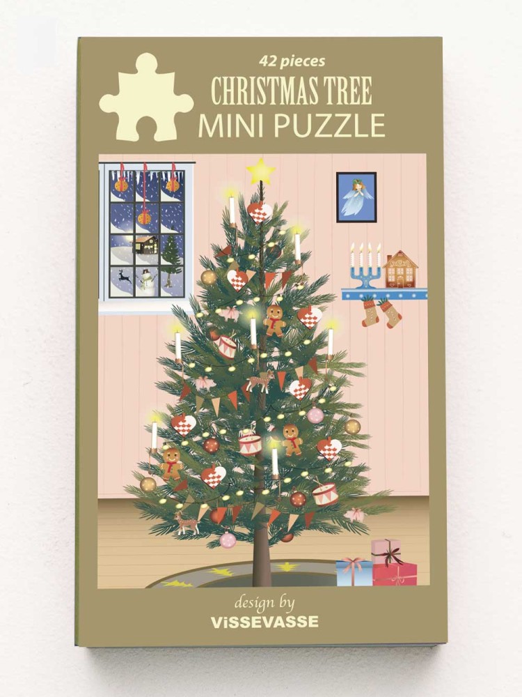 Mini pusselspel - julgran
