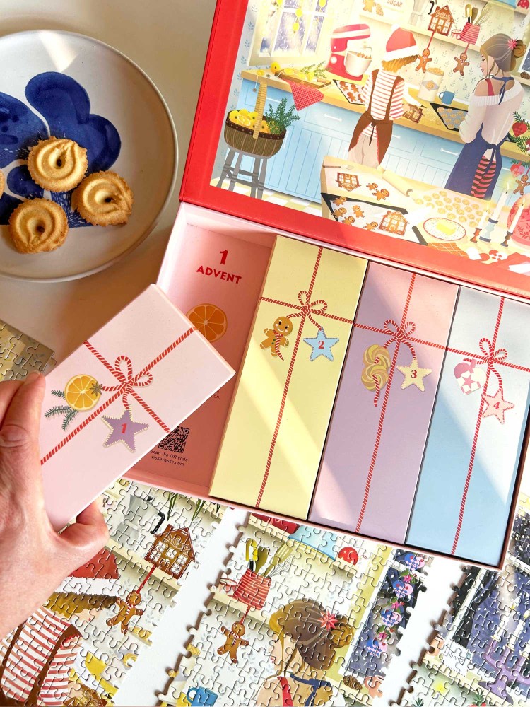 Pusseljulkalender 1000 stycken - Söt jul - Bild 2