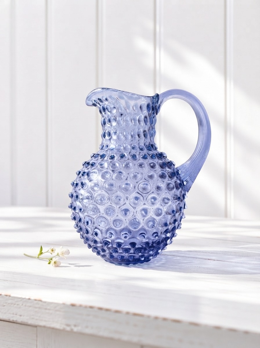 Behållare i igelkottglas 2 liter - lavendel